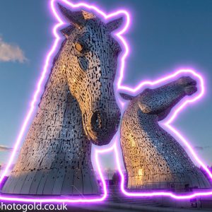 The Kelpies Large Canvas Print 75 by 50 cm / 30 by 20 inches (1101 )